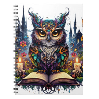 Caderno Espiral Coruja Mágica Livresca
