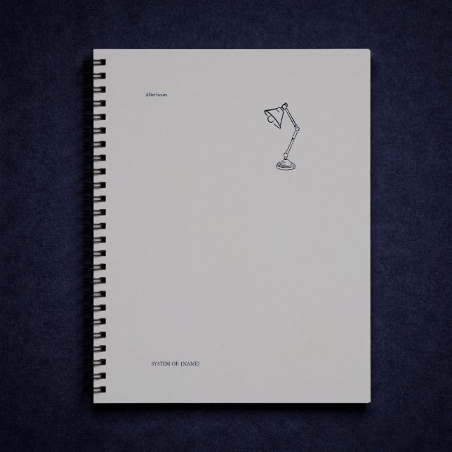 Caderno Espiral Coruja Noturna Academia das Trevas Erudito (Criador carregado)