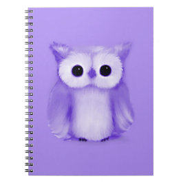 Caderno Espiral Coruja Roxa
