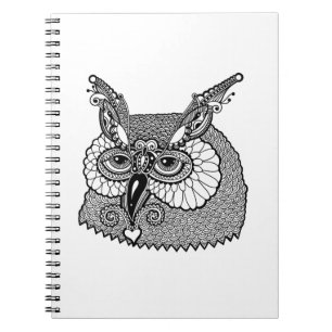 Caderno Espiral Coruja Zendoodle principal