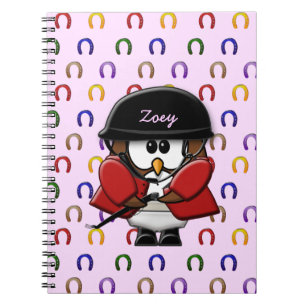 Caderno Espiral corujas-de-cavalo
