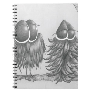 Caderno Espiral Corujas Engraçadas