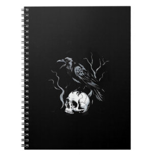 Caderno Espiral Corvo F-Caw-F Pássaro Engraçado Dizendo Humor Meme