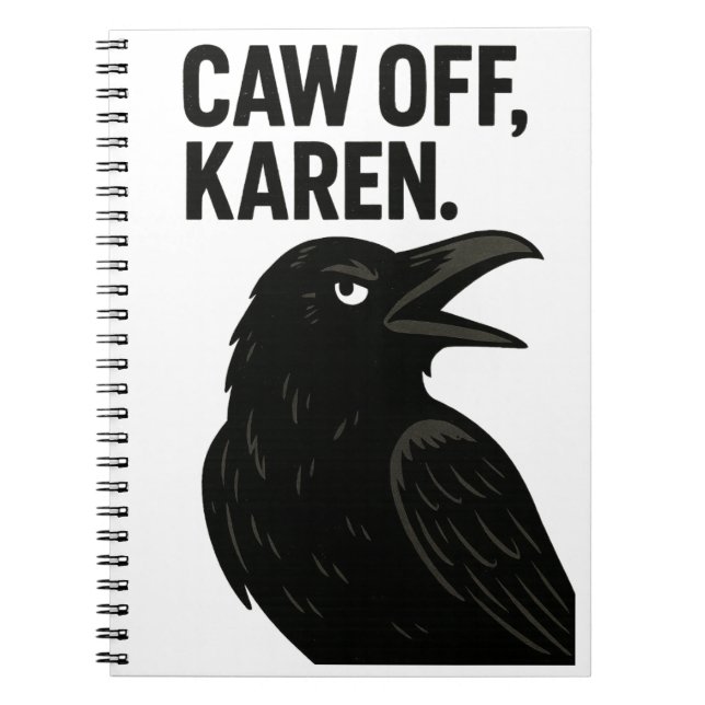 Caderno Espiral Corvo Sassy, Karen. Animais antissociais (Frente)