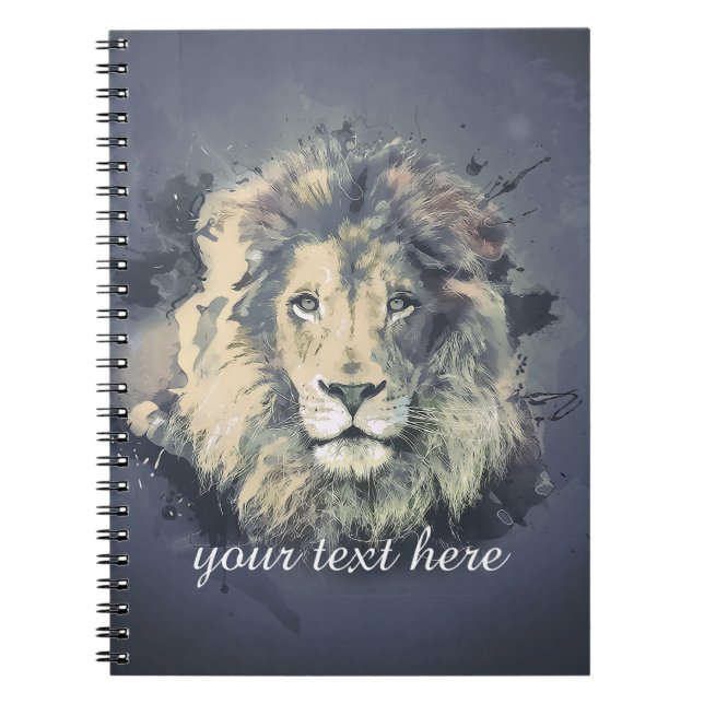 Caderno Espiral COSMÉTICO LON KING | Notebook Personalizado (80 Pá (Frente)