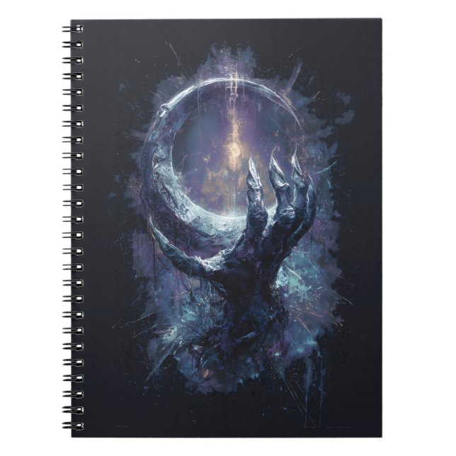 Caderno Espiral Cosmic Hand Dark Fantasy (Frente)