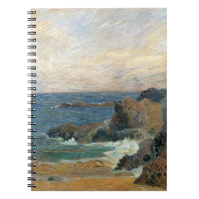 Caderno Espiral Costa Rocky por Paul Gauguin, Impressionismo Vinta (Frente)