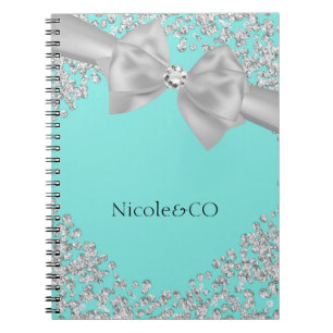 Caderno Espiral Costume branco grande azul do encanto dos