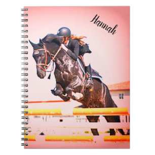 Caderno Espiral Costume do Equestrian da ligação em ponte do