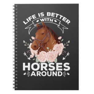 Caderno Espiral Cota para mulheres equestres