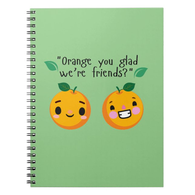 CADERNO ESPIRAL COTAÇÃO DE LARANJA (Frente)