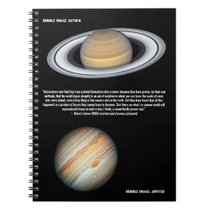 Caderno Espiral Cotação Hubble Júpiter e Saturno Cientista
