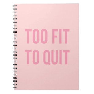 Caderno Espiral Cotações do Workout para o Notebook Rosa Ajustad