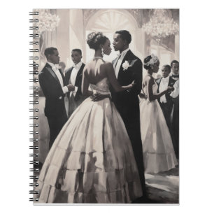 Caderno Espiral Cotilão da Renascença de Harlem Vintage