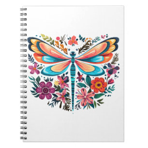 Caderno Espiral Cottagecore Dragonfly Aestética Lover Goblincore