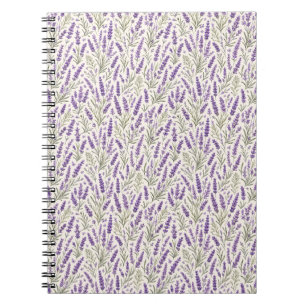 Caderno Espiral Cottagecore Ramalhete Botânico de Lavanda