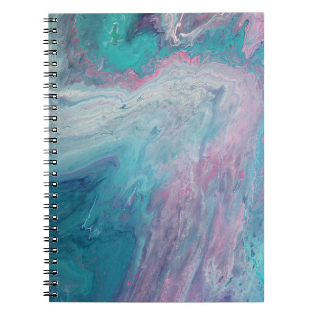 Caderno Espiral Cotton Candy Dreams Arte Fluida (Frente)