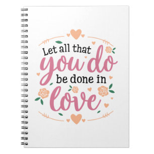 Caderno Espiral Couple Gift Let's All That You Do