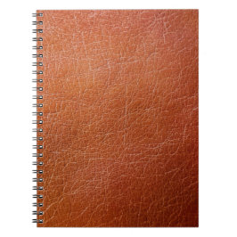 Caderno Espiral Couro castanho