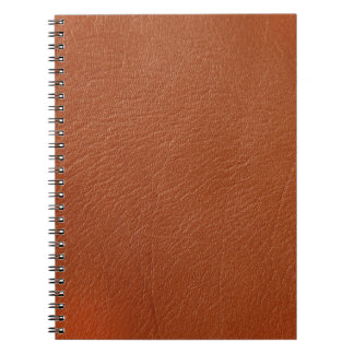Caderno Espiral Couro castanho