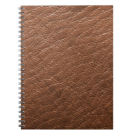 Caderno Espiral Couro castanho