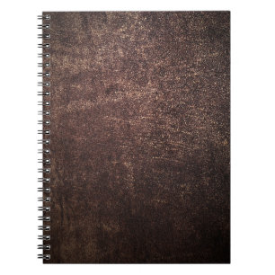 Caderno Espiral Couro castanho-vivo