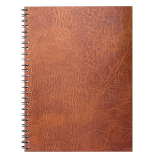 Caderno Espiral Couro de Brown