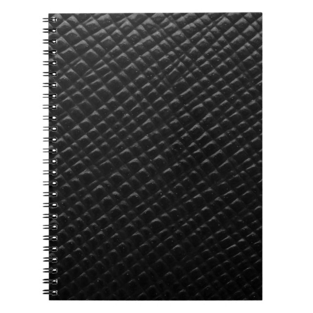 Caderno Espiral Couro de caixa negra (Frente)