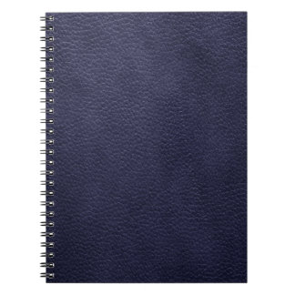 Caderno Espiral Couro feito sob encomenda retro dos azuis marinhos