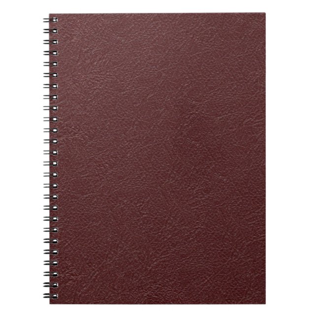 Caderno Espiral Couro marrom (Frente)