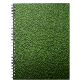 Caderno Espiral Couro verde