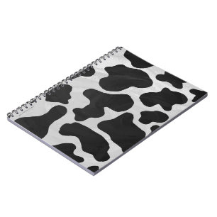 Caderno Espiral Cow Black and White Print