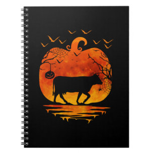 CADERNO ESPIRAL COW HALLOWEEN COSTUME COSTUME PUMPKIN FALL SEASEN