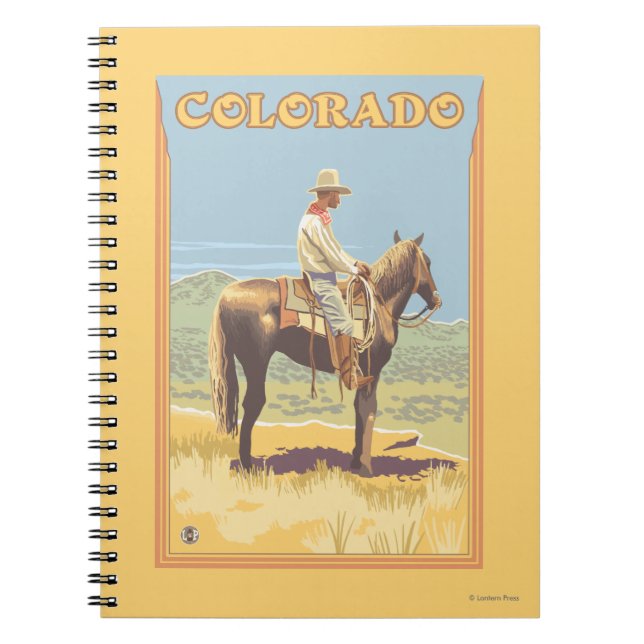 Caderno Espiral Cowboy (Side View)Colorado (Frente)