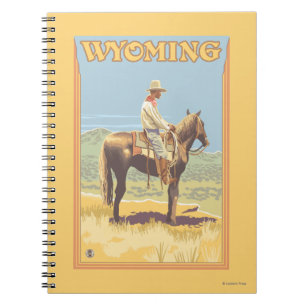 Caderno Espiral Cowboy (Vista lateral)Wyoming