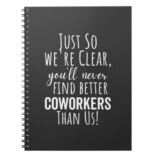 Caderno Espiral Coworker Goodbye | Deslocamento de Colaboradores | (Frente)