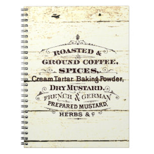 Caderno Espiral Cozinha Vintage
