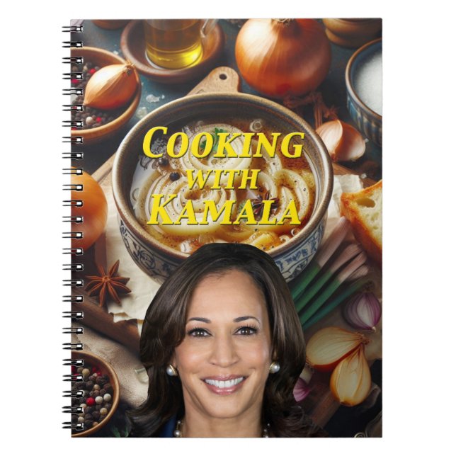 Caderno Espiral Cozinhando Com Kamala (Frente)