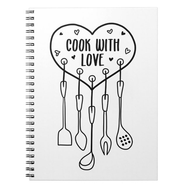 Caderno Espiral cozinheiro com amor (Frente)