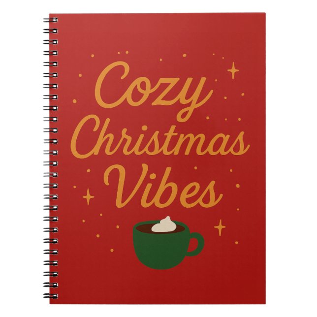 Caderno Espiral Cozy Christmas Vibes (Frente)