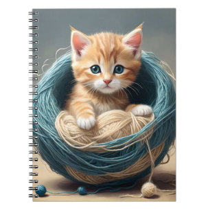 Caderno Espiral "Cozy Cuddles: O Retreto Wooly da Kitten"
