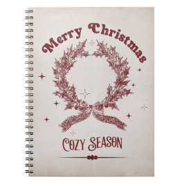 Caderno Espiral Cozy Season Vintage Christmas