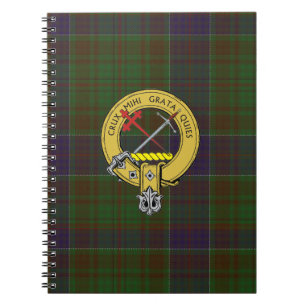 Caderno Espiral Crachá Adams Tartan e Clan
