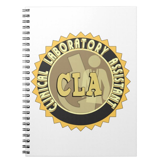CADERNO ESPIRAL CRACHÁ CLA - ASSISTENTE LABORATORIAL CLÍNICO (Frente)