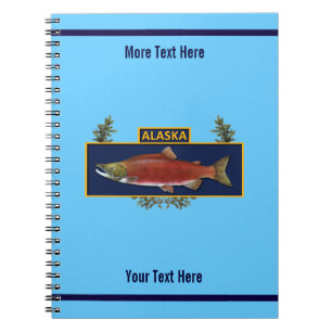 Caderno Espiral Crachá de pescadores do Alaska Combate