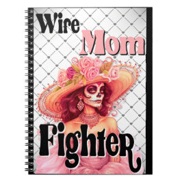 Caderno Espiral Crânio de açúcar para conhecimento do Cancer