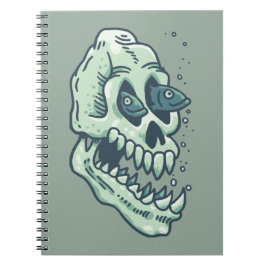 Caderno Espiral Crânio nas profundezas