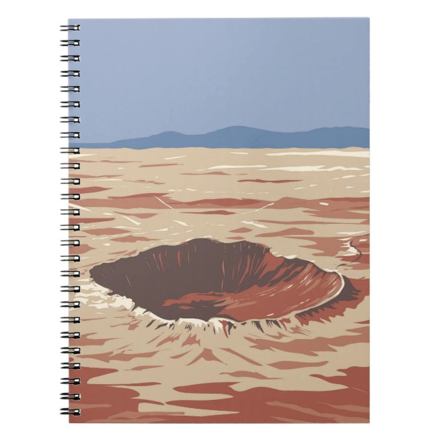 Caderno Espiral Cratera Meteor (Frente)