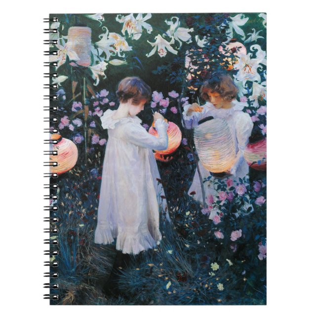 Caderno Espiral Cravo, Lírio, Lírio, Rosa (Frente)