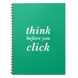 Caderno Espiral Create Your Own | think before you click |